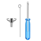 1 Set of Mini Funnels Set Stainless Steel Urn Funnel Filler Kit for Ashes 07FC0E-D4 - KOEEK