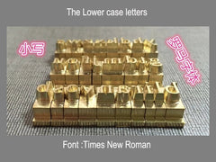Custom brass alphabet letter font stamp leather craft seal tool Heat Embosser 07FC0E-D4 - KOEEK