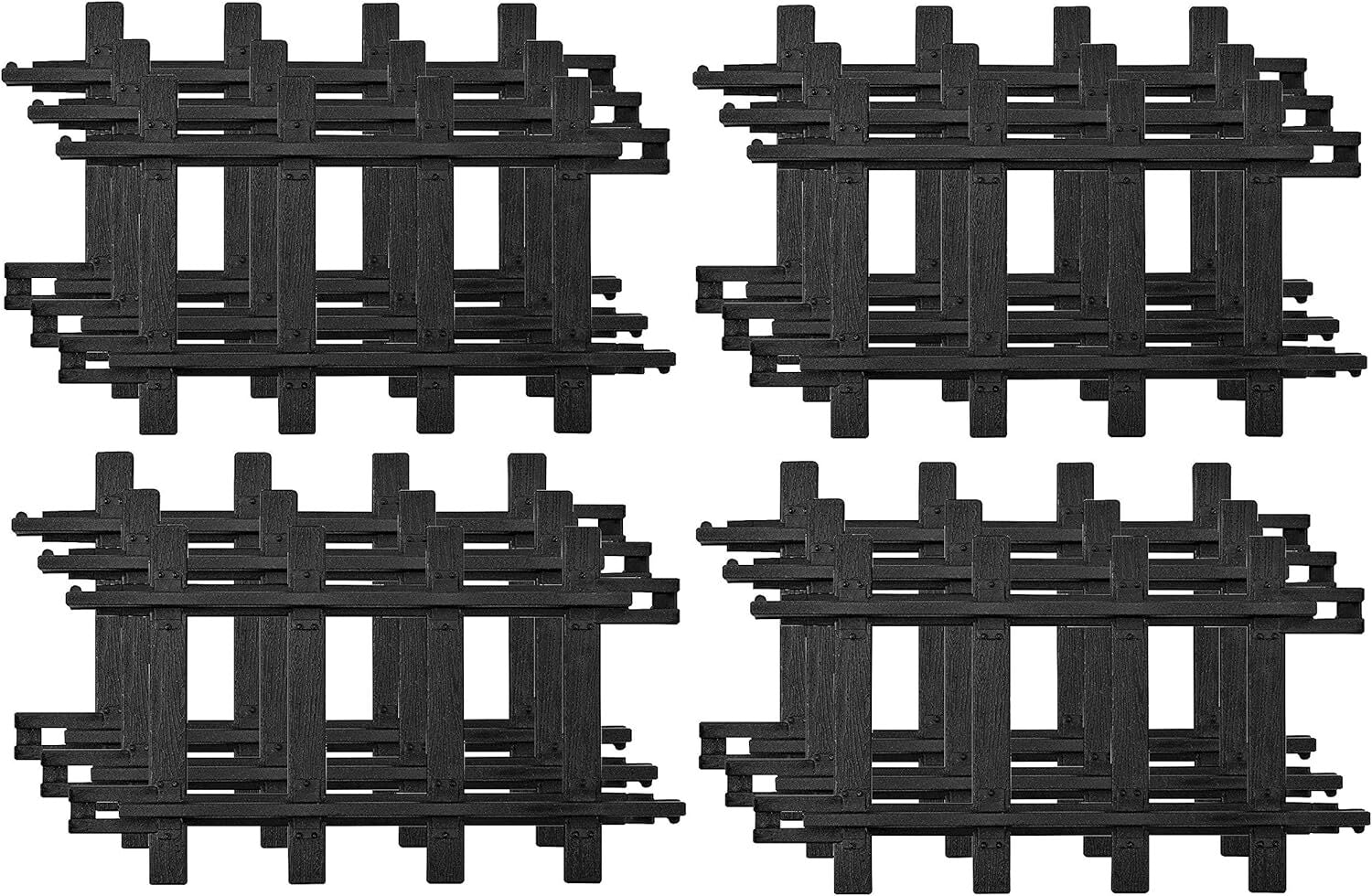 new Lionel Ready-to-Play Straight Track Pack, 6-1/4”, 12 pieces, Black LIONEL - KOEEK