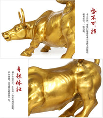 Big Wall Street Bronze Fierce Bull OX Statue-Brass 12cm/4.72 inches Home Decor 07FC0E-D4 - KOEEK