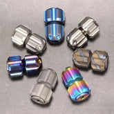 1PC EDC Titanium Knife Lanyard Paracord Bead Necklace Pendant Fidget Spinner 07FC0E-D4 - KOEEK