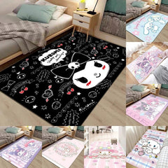 KUROMI My Melody Cinnamoroll Cartoon Floor Mat Carpet Non-Slip Large Doormat Rug 07FC0E-D4 - KOEEK