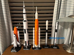 Saturn-5 Space Shuttle Starship SLS Block Spacecraft Model Painted Toys Gifts 07FC0E-D4 - KOEEK