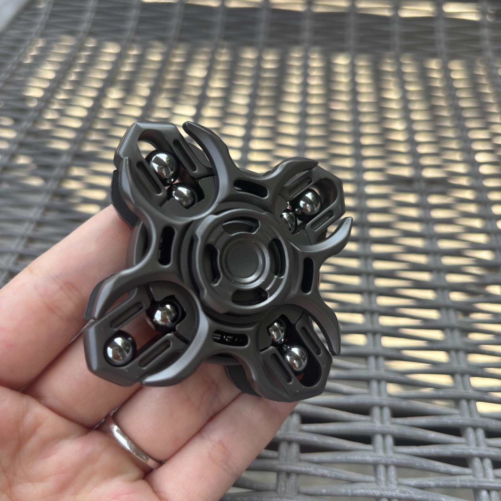 EDC Hand Spinner Fidget Spinner Double-Sided Linkage Stress Relief Toys 07FC0E-D4 - KOEEK