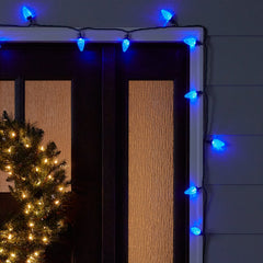 ! GE Color Choice 50 LED Dual Color Faceted C9 Lights - 8 effects - FREE SHIP GE - KOEEK