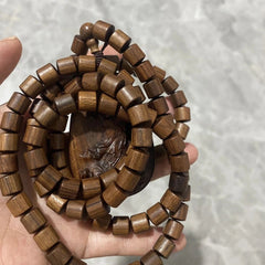 Vietnam Nha Trang Agarwood Guanyin Pendant Necklace Natural Wood Charm 07FC0E-D4 - KOEEK