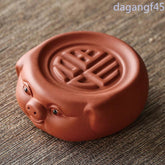 7.4cm Exquisitely Purple Sand Tea Ceremony Attracting Wealth Luck Decoration 07FC0E-D4 - KOEEK