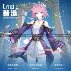 Anime Honkai: Star Rail Cyrene Deluxe Acrylic Desktop Stand Figure Collection 07FC0E-D4 - KOEEK