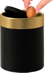 Mini Trash Can with Lid, Metal Small Tiny Mini Trash Bin Can, Mini Countertop 07FC0E-D4 - KOEEK