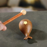 4.3x4.1x7.8cm Wooden Mokugyo Percussion Instrument Carved Wood Meditation Decor 07FC0E-D4 - KOEEK