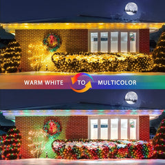 "Outdoor String Net Lights Mesh Fairy Christmas and Halloween Lights for Bushes 07FC0E-D4 - KOEEK