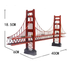 Ironwork San Francisco Golden Gate Bridge Model Handmade Retro Ornaments Gift 07FC0E-D4 - KOEEK