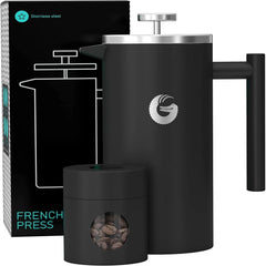 French press coffee maker,stainless steel coffee pot with portable thermos flask 07FC0E-D4 - KOEEK