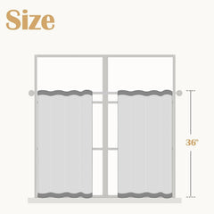 36-inch vintage floral layered curtains Country cottage café rod pocket 07FC0E-D4 - KOEEK