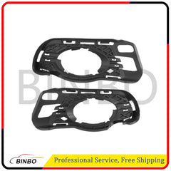 Fog Light Trim Set For 2008-2011 Mercedes Benz C300 With Sport Pkg Textured 2Pc 07FC0E-D4 - KOEEK