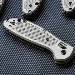 1 Pair Custom Made Titanium Alloy Handle Scales for Benchmade Griptilian 556 07FC0E-D4 - KOEEK