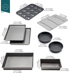 Professional Non-Stick Cookware 8-Piece Set (Silver) 07FC0E-D4 - KOEEK