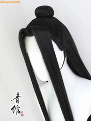 Mo Dao Zu Shi 魔道祖师Grand master of Demonic Cosplay Wig Lan Wangji Black Long Hair 07FC0E-D4 - KOEEK