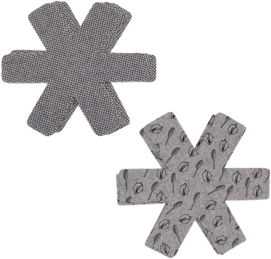 Pot and Pan Protectors,Set of 12 and 3 Different Size,Cookware Protector Set/Pot 07FC0E-D4 - KOEEK