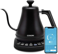 Gooseneck kettle, coffee and tea, stainless steel inner lid 07FC0E-D4 - KOEEK