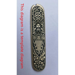 1 Pair Custom Made Pure Brass Handle Scales for 91 mm Victorinox Swiss Army 07FC0E-D4 - KOEEK