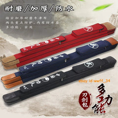 Chinese Martial Art Tai Chi Sword Bags Multi-Function Layer Oxford Sword bag Set 07FC0E-D4 - KOEEK
