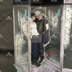 Anime Jujutsu Kaisen Satoru Gojo Phone Booth Scene Desktop Stand Figure Decor 07FC0E-D4 - KOEEK