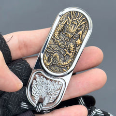 Exquisite Chinese Dragon Fidget Slider EDC Cool 3D Dragon Carving Fidget Toy 07FC0E-D4 - KOEEK