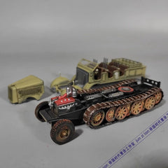 Hand Made 1/72 Scale WWII German SD.KFZ.8 Half Track Vehicle Desert Color Model 07FC0E-D4 - KOEEK