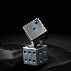 Titanium Alloy Toy Adult Dice Toy Entertainment Supplies Outdoor EDC Key Pendant 07FC0E-D4 - KOEEK