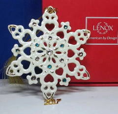 Lenox 2017 Annual Gemmed Snowflake Ornament NIB LENOX - KOEEK