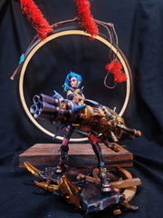 18CM League of Legends LOL Jinx PVC Statue Handmade Figure Model Collectibles 07FC0E-D4 - KOEEK