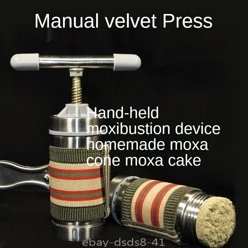 Stainless Steel Moxa Strip Compression Handheld Tool Moxibustion Artifact 艾灸艾条 07FC0E-D4 - KOEEK