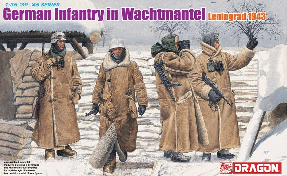 DRAGON 6518 1/35 German Infantry in Wachmantel Leningrad 1943 07FC0E-D4 - KOEEK