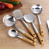 5-Piece Cooking Utensil Set with Spatula and Spoon - Kitchen Tool Collection 07FC0E-D4 - KOEEK