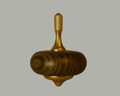 Brass+Wood Hand Twisting Spinning Top Gyro Gyroscope Spinner Men EDC Toy 07FC0E-D4 - KOEEK