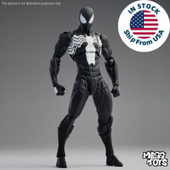 CT Toys Messtoys Symbiote Spider-Man Black Spider Action Figure Boxed (US STOCK) CT_TOYS - KOEEK