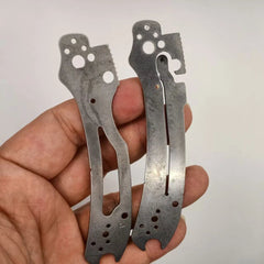 1 Pair Stainless Steel Knife Liners Spacer For Spyderco C223 Para3 Folding Knife 07FC0E-D4 - KOEEK