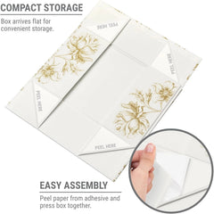 Keepsake Gift Box | Flower Box with Magnetic Lid, 11.5 in. x 7.5 in. x 3.5 in. 07FC0E-D4 - KOEEK