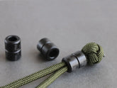 Carbon Fiber EDC Bead Parachute Cord Pendant Lanyard Keychain Necklace DIY Beads 07FC0E-D4 - KOEEK