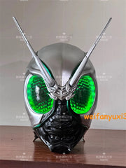 Masked Rider Shadow Moon Cosplay 1/1 Helmet FRP Wearable LED Eyes Mask Prop Gift 07FC0E-D4 - KOEEK