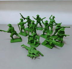 1:32 WWII Australian Soldier Set12 Poses5.5cmTall NostalgicStaticArmyMen Figures 07FC0E-D4 - KOEEK