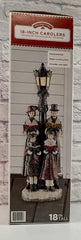 * * Holiday Time 18-inch Carolers By Lamppost Christmas Lights Up 07FC0E-D4 - KOEEK