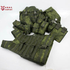 Russian Tactical Vest 6SH117 AK Combat Replica Vest Equipment EMR Molle Bag 07FC0E-D4 - KOEEK