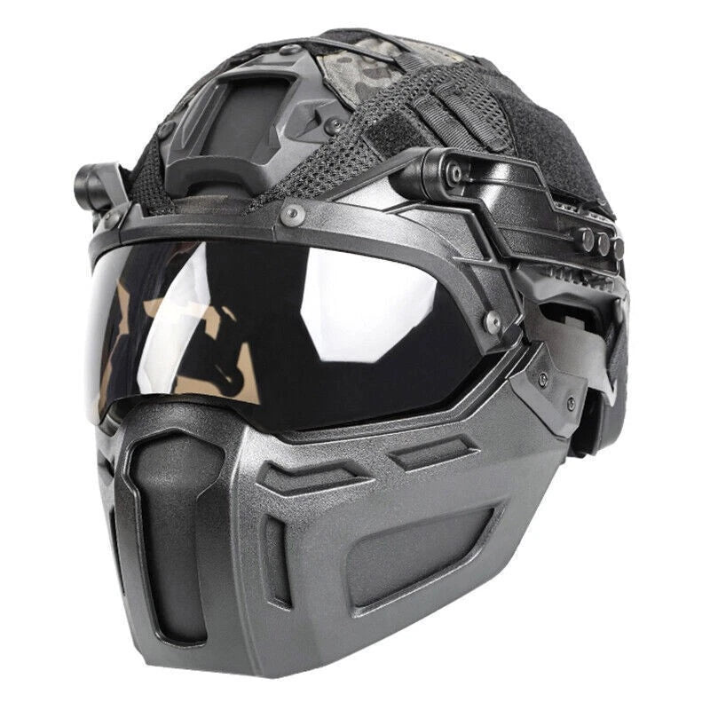 Tactical FAST Mask Goggles Helmet Windproof Face Mask Equipment Full Face Mask 07FC0E-D4 - KOEEK