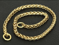 6mm x 44cm Solid Brass Wheat Chain Key Wallet Chain Fob chain Crafts 07FC0E-D4 - KOEEK