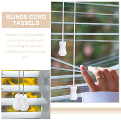 16pcs Blind Pull Cord Knobs Wood Cord Tassels Window Blinds Cord Tassels 07FC0E-D4 - KOEEK
