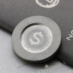 Coin Fidget Toy EDC Toy Titanium Fidget Spinner Toy Fun Stress Relief Toys Gifts 07FC0E-D4 - KOEEK