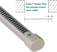 Tension rod elliptical spring curtain rod, adjustable length 07FC0E-D4 - KOEEK