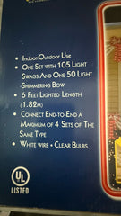 Swag Lights with Shimmering Bow Christmas Lights BBLT1 Set of 3 Boxes UN 07FC0E-D4 - KOEEK